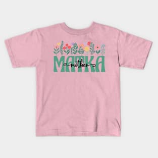 Polish Mom Matka Kids T-Shirt